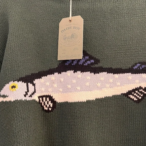 Dairy Boy Fisherman Daughter's Sweater NWT XS - Picture 3 of 5